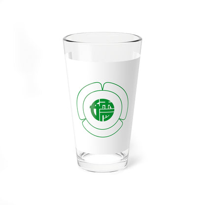 Flag of Tsumagoi Gunma no text (Japan) Pint Glass 16oz