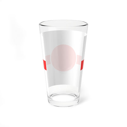 Meiji era postal flag (Japan) Pint Glass 16oz