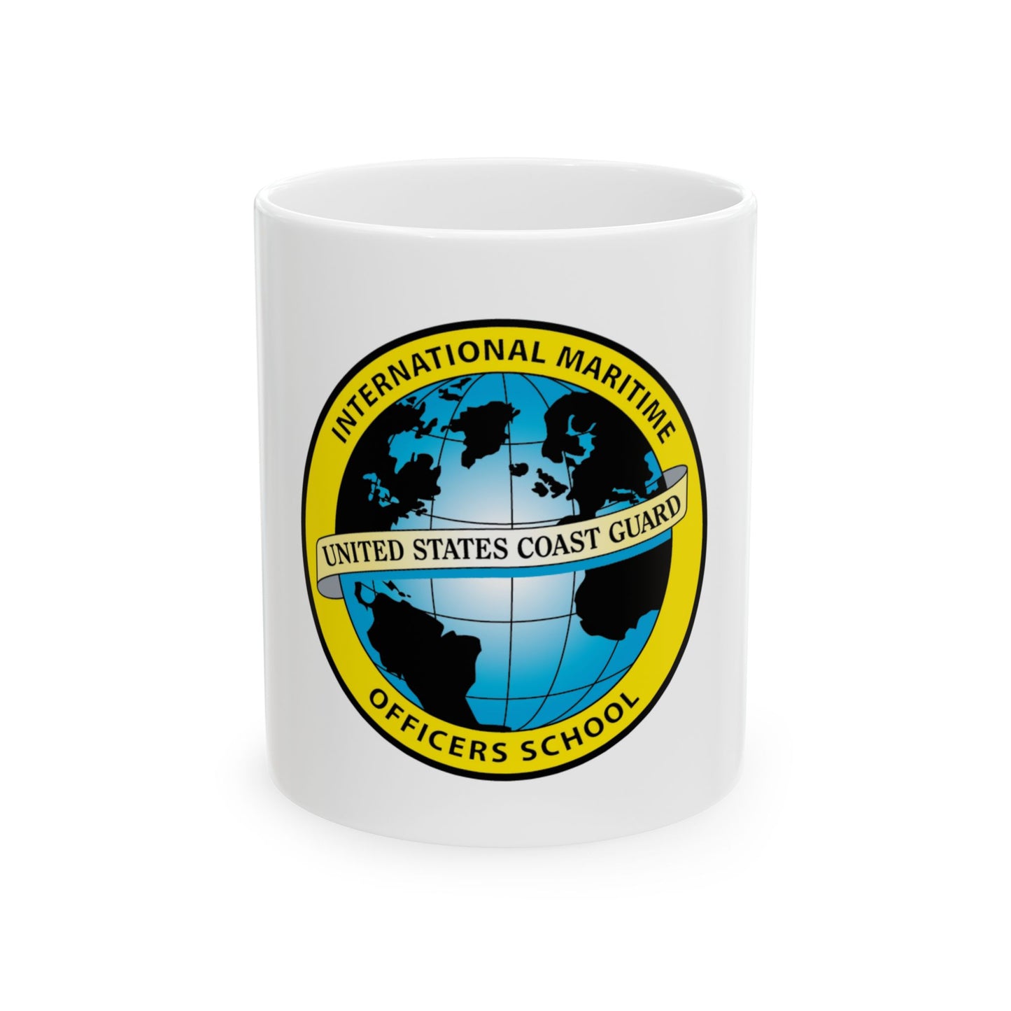 International Maritime Officers School USCG (U.S. Coast Guard) White Coffee Mug