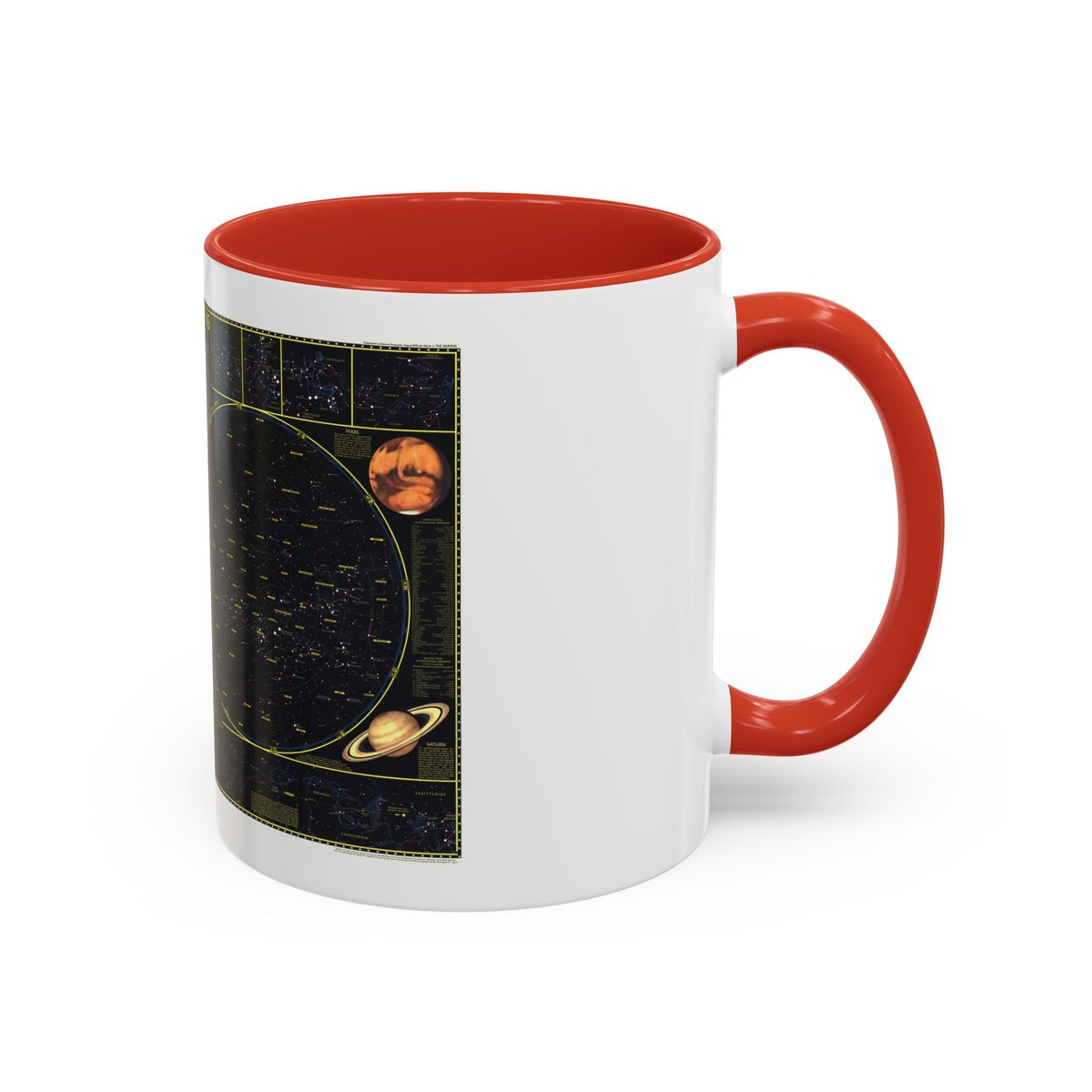 Heavens. The (1970) (Map) Accent Coffee Mug