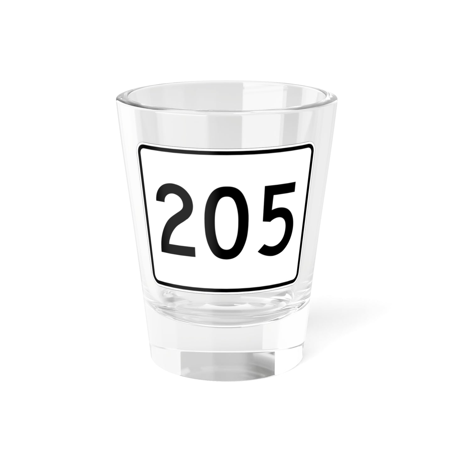 MA Route 205 (Massachusetts) (Road Sign) Shot Glass 1.5oz