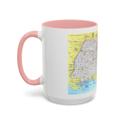USA - Southeast 1 (1975) (Map) Accent Coffee Mug