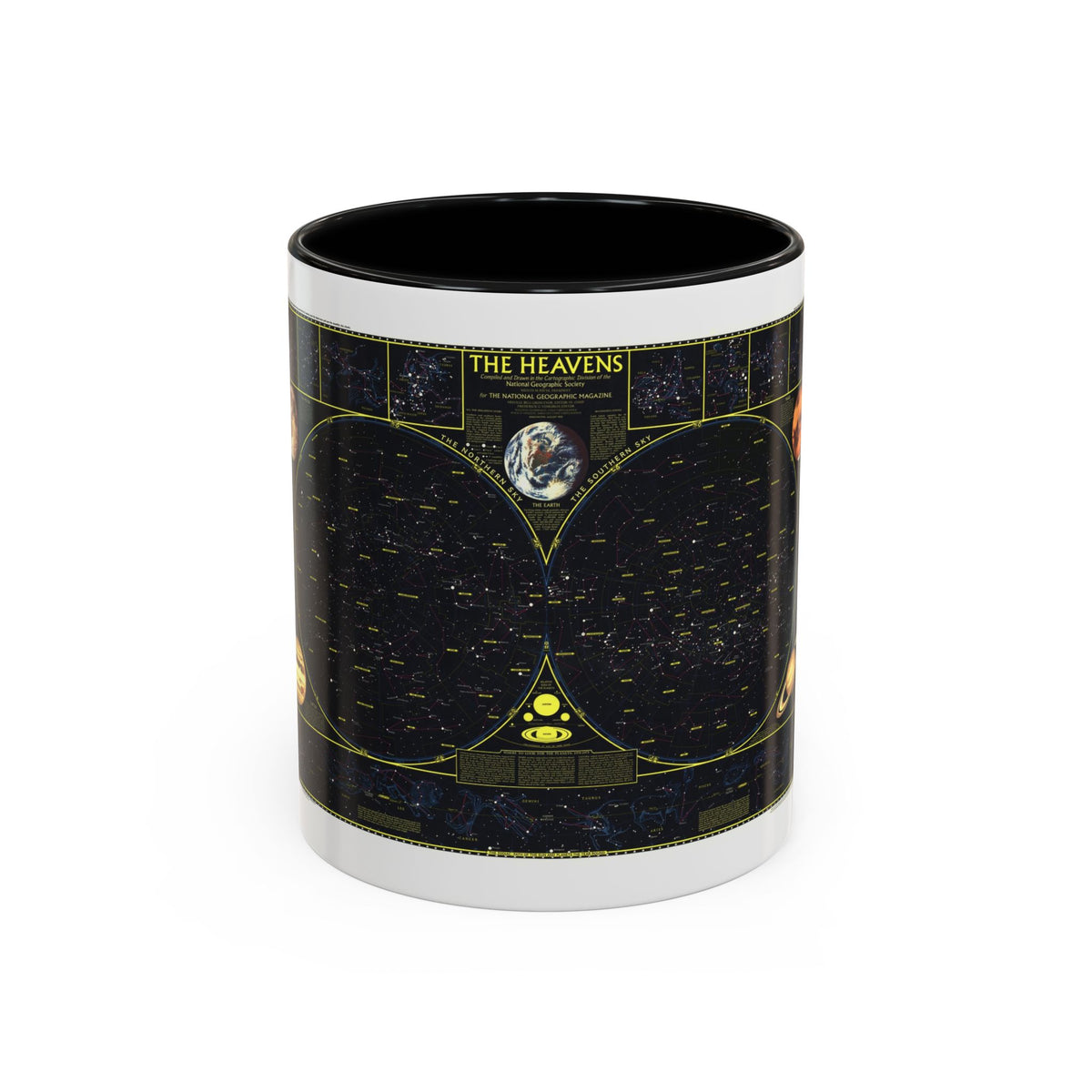 Heavens. The (1970) (Map) Accent Coffee Mug
