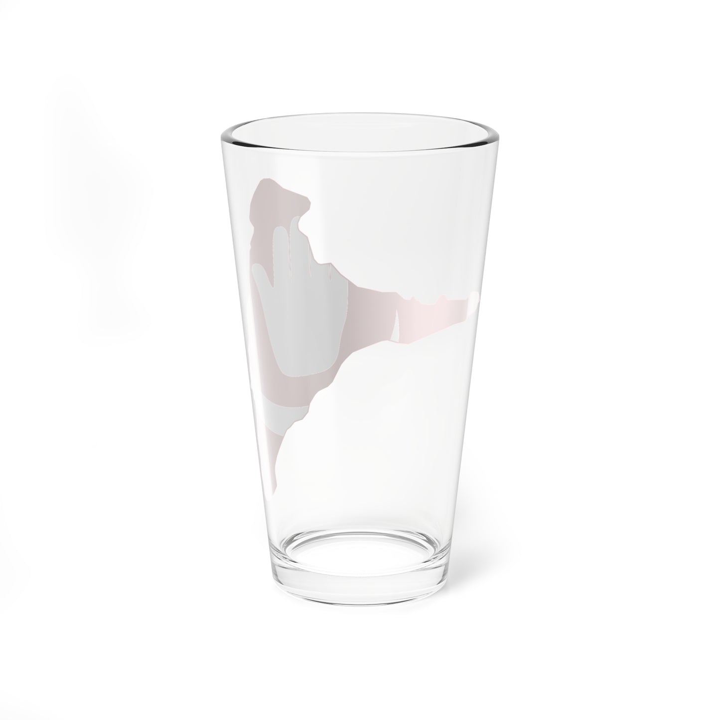 Flag map of Anjouan (Comoros) Pint Glass 16oz