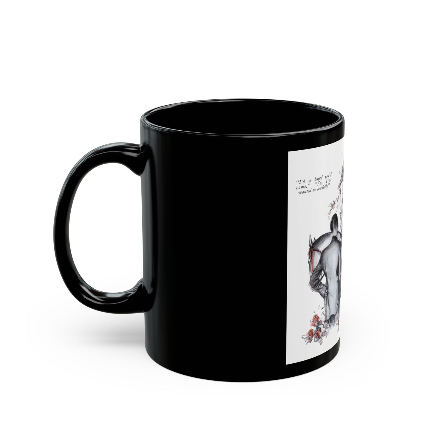 Blossom Without Leaves (1), McCall's magazine, December 1931 - Black Coffee Mug-Go Mug Yourself