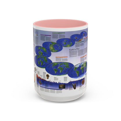 World Map - Physical Earth 2 (1998) (Map) Accent Coffee Mug