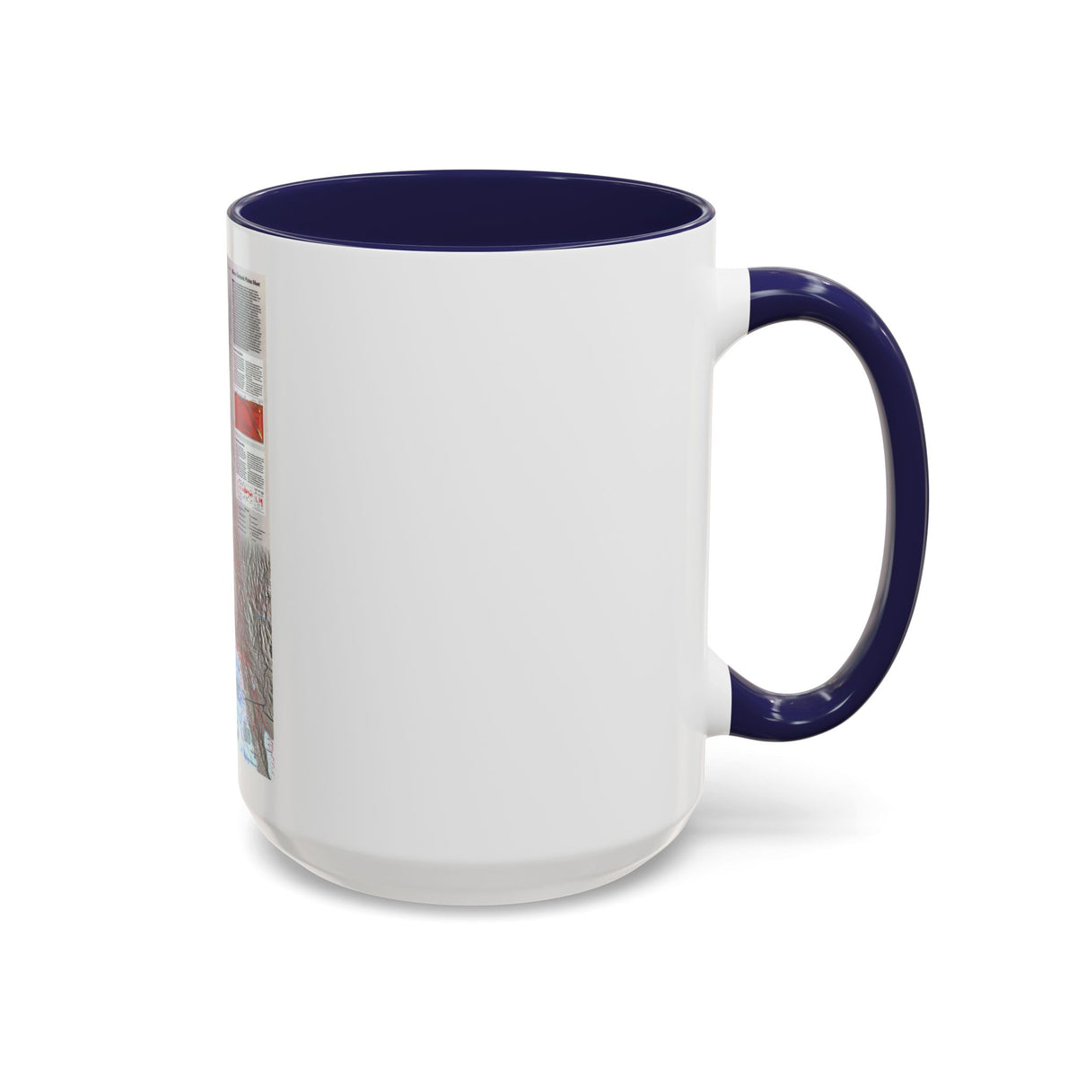 North Amerca - Living on the Edge (1995) (Map) Accent Coffee Mug