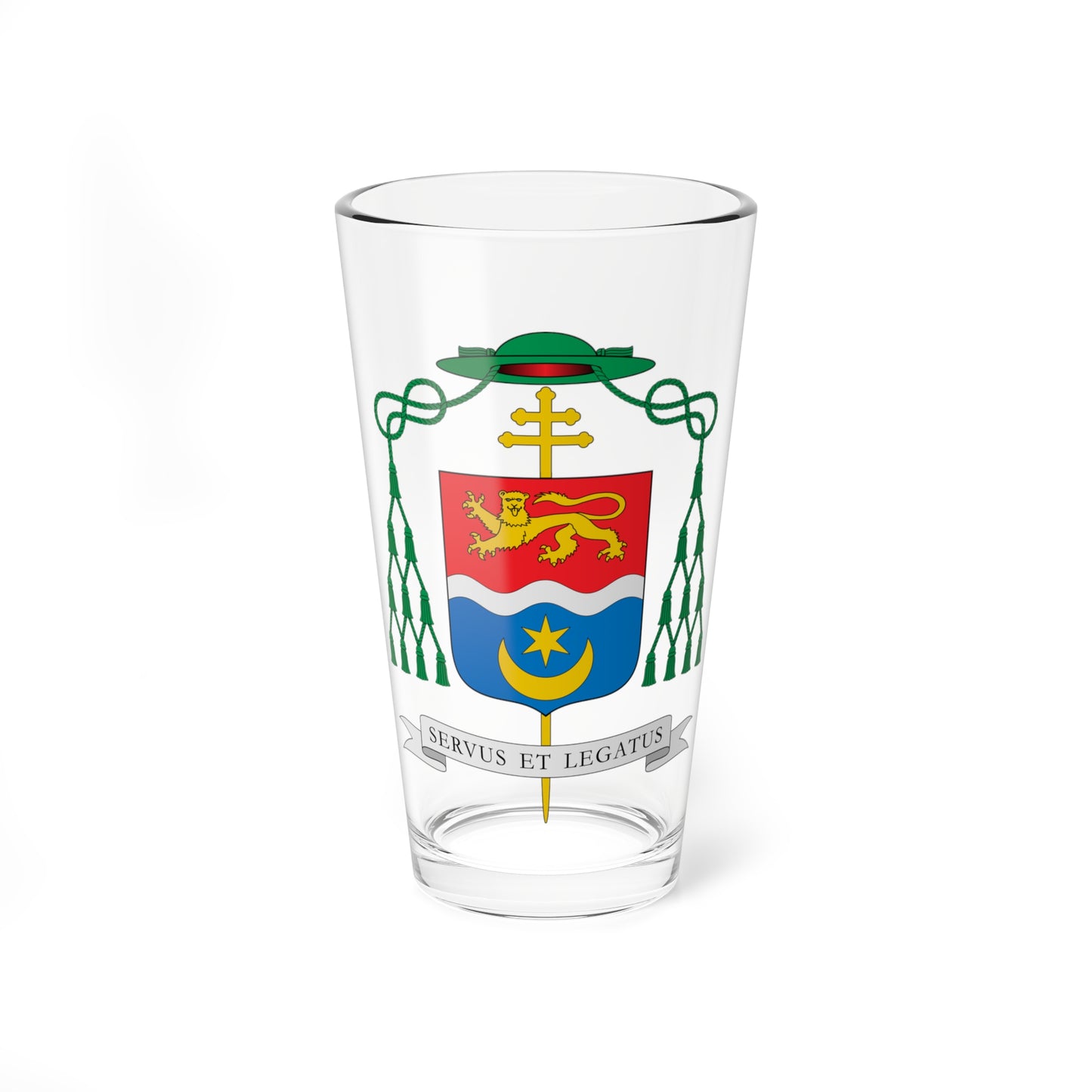 Escudo de François Robert Bacqué (Spain) (Coat of Arms) Pint Glass 16oz