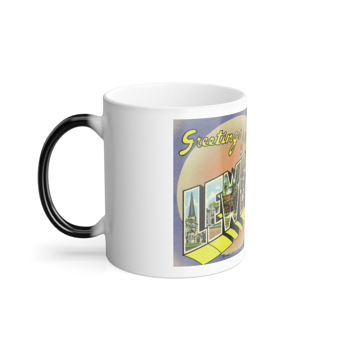 Greetings from Lewistown Illinois (Greeting Postcards) Color Changing Mug 11oz