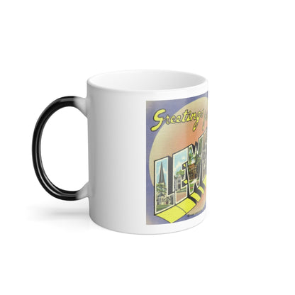 Greetings from Lewistown Illinois (Greeting Postcards) Color Changing Mug 11oz