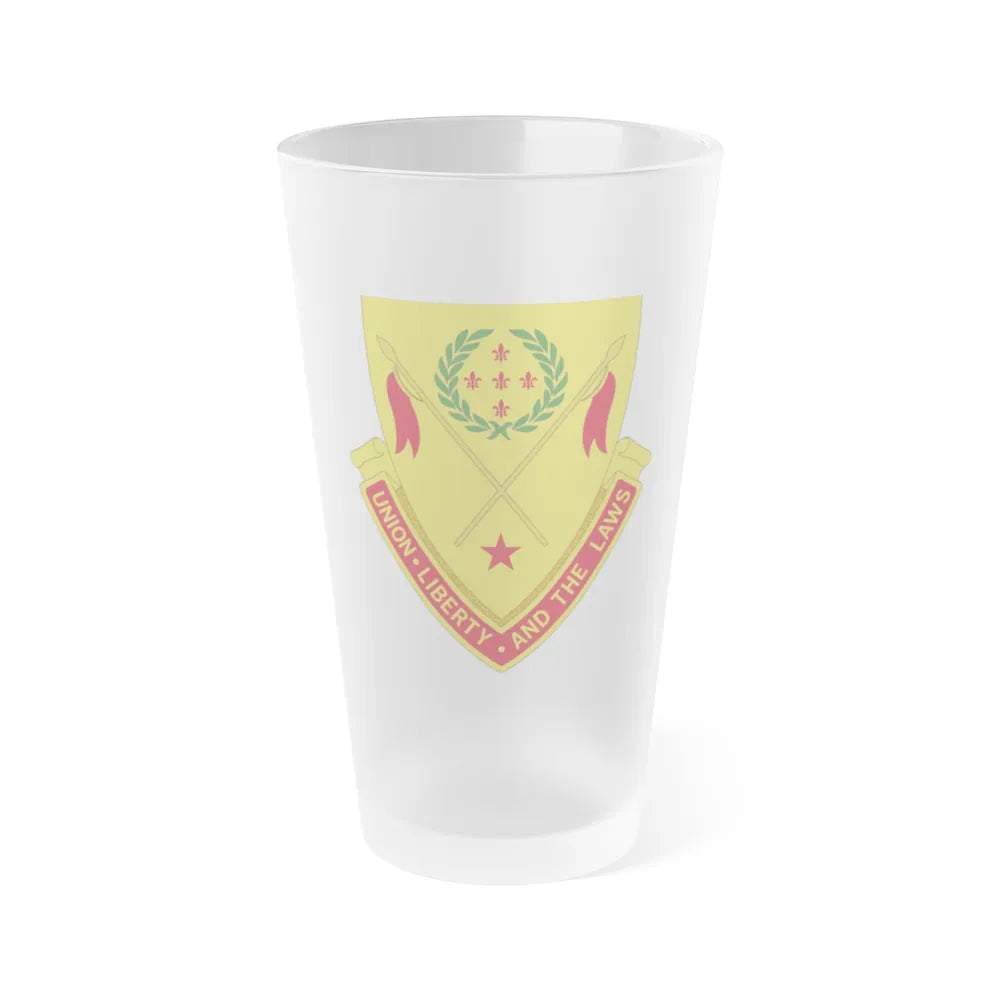 180th Field Artillery Battalion (U.S. Army) Frosted Pint Glass 16oz-Go Mug Yourself