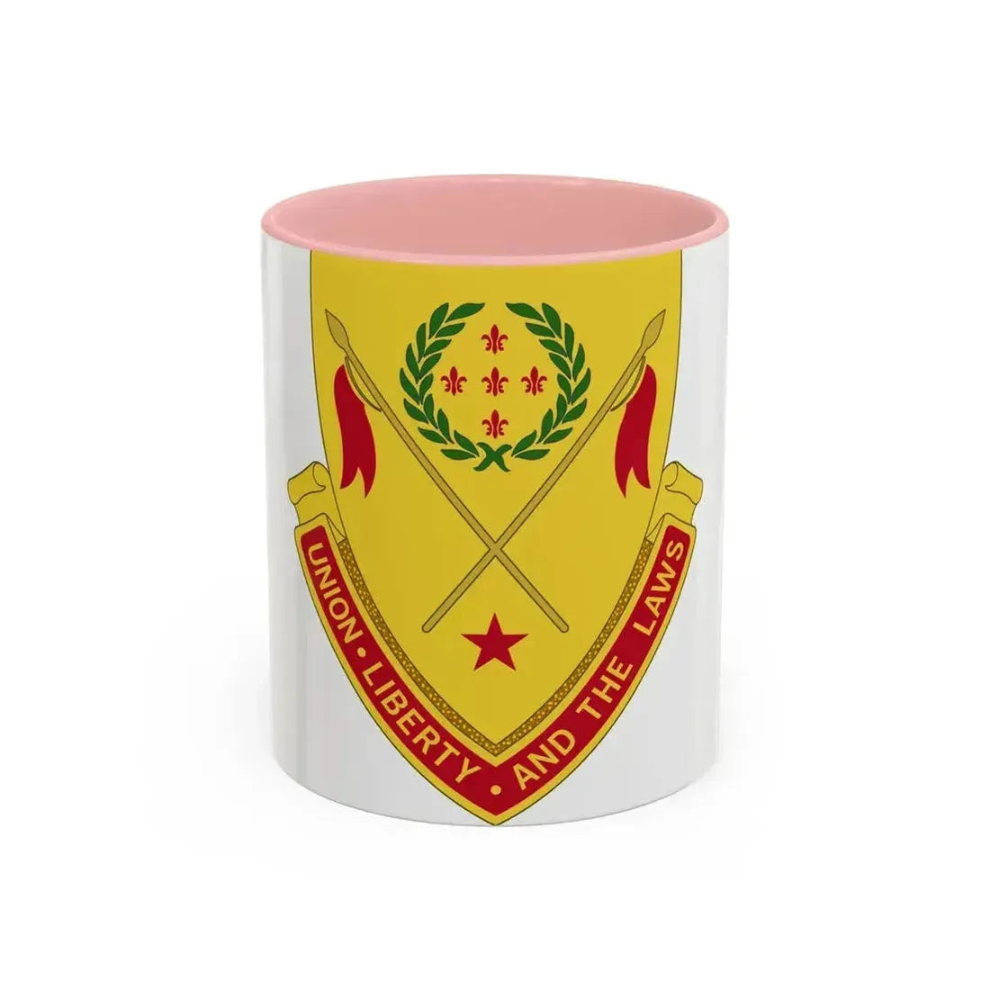 180th Field Artillery Battalion (U.S. Army) Accent Coffee Mug 11oz Pink - Go Mug Yourself