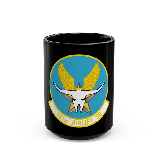 181 Airlift Squadron (U.S. Air Force) Black Coffee Mug-15oz-Go Mug Yourself