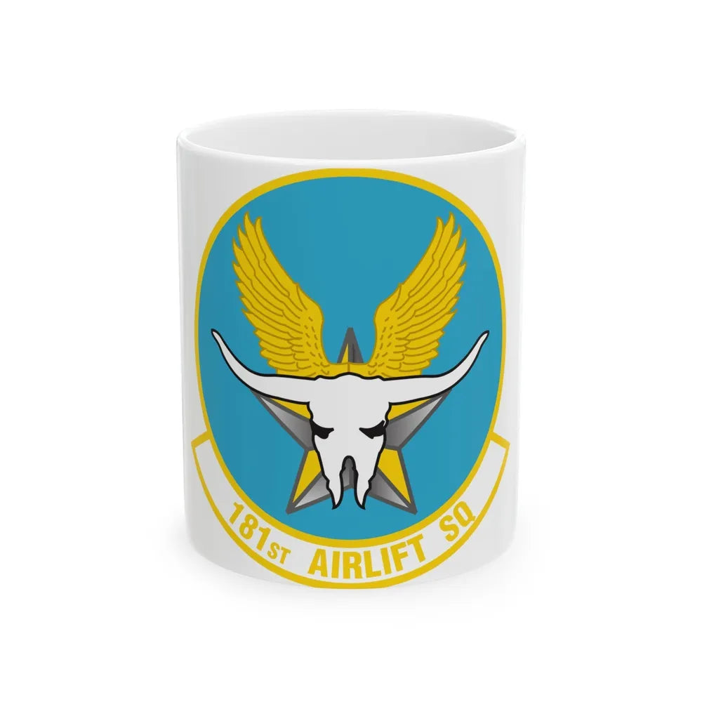 181 Airlift Squadron (U.S. Air Force) White Coffee Mug-11oz-Go Mug Yourself