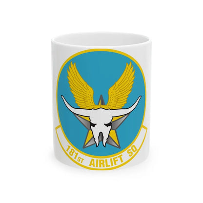 181 Airlift Squadron (U.S. Air Force) White Coffee Mug-11oz-Go Mug Yourself