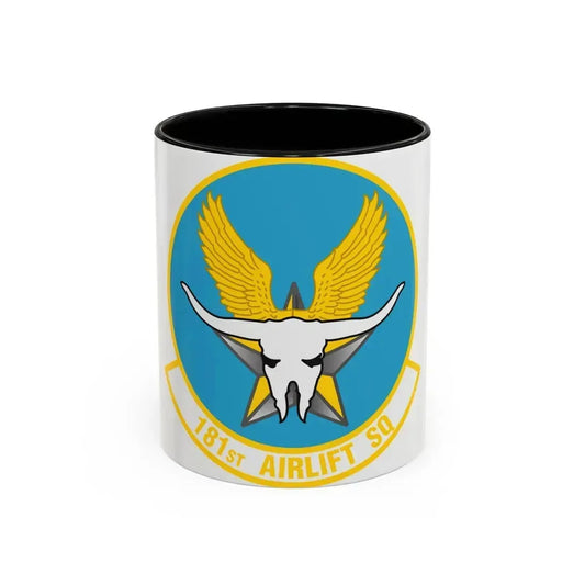 181 Airlift Squadron (U.S. Air Force) Accent Coffee Mug 11oz Black - Go Mug Yourself