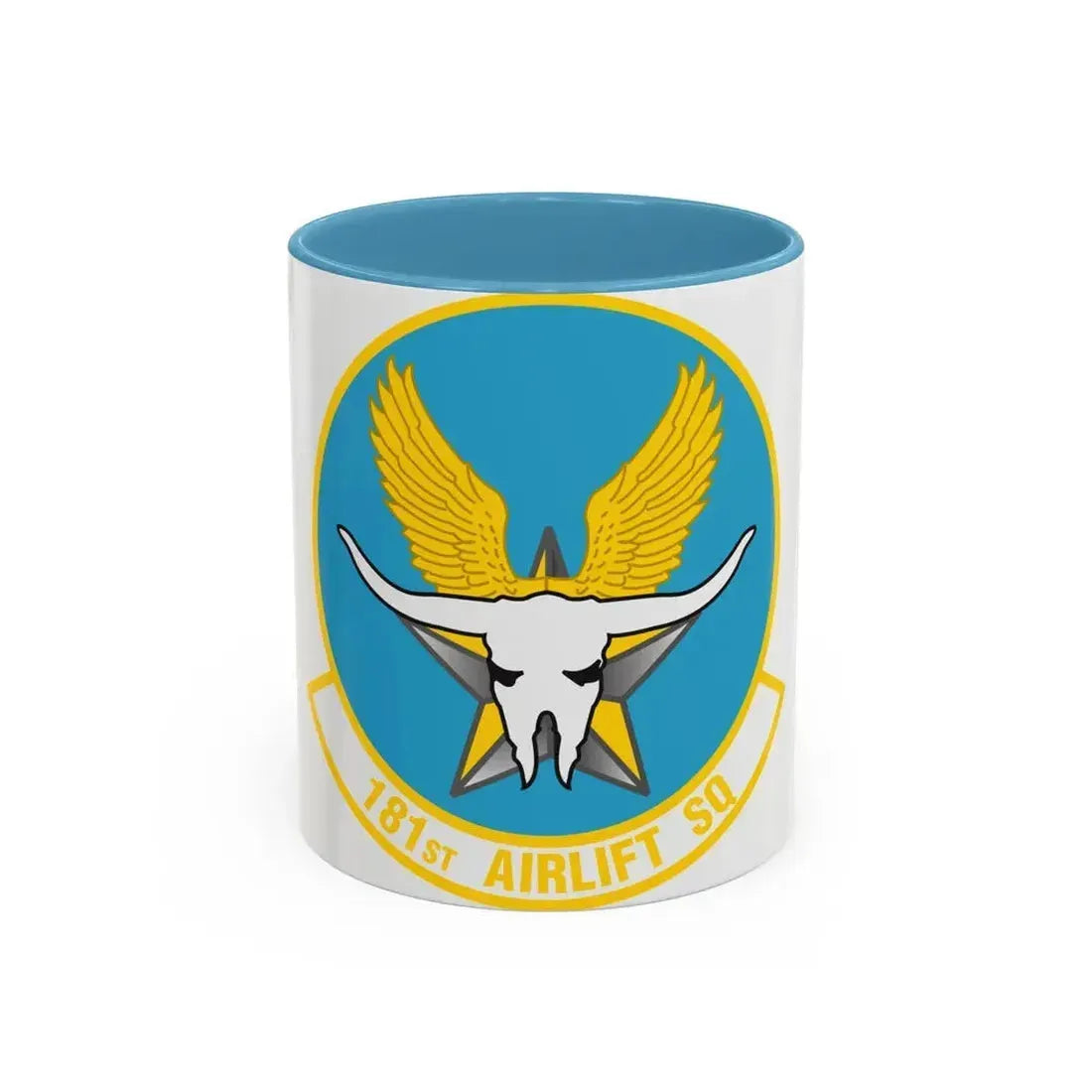 181 Airlift Squadron (U.S. Air Force) Accent Coffee Mug 11oz Light Blue - Go Mug Yourself