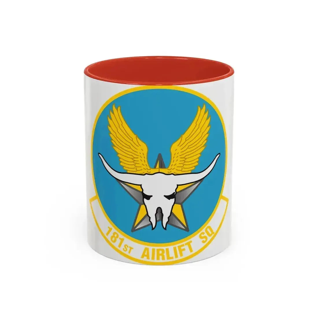 181 Airlift Squadron (U.S. Air Force) Accent Coffee Mug 11oz Red - Go Mug Yourself
