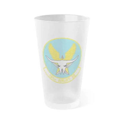 181 Airlift Squadron (U.S. Air Force) Frosted Pint Glass 16oz 16oz Frosted - Go Mug Yourself