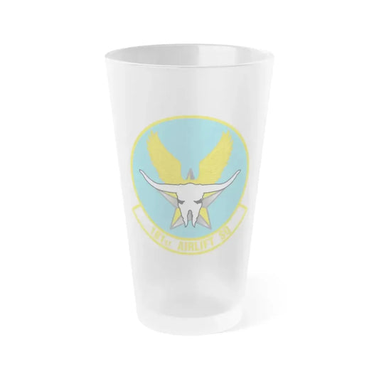 181 Airlift Squadron (U.S. Air Force) Frosted Pint Glass 16oz 16oz Frosted - Go Mug Yourself
