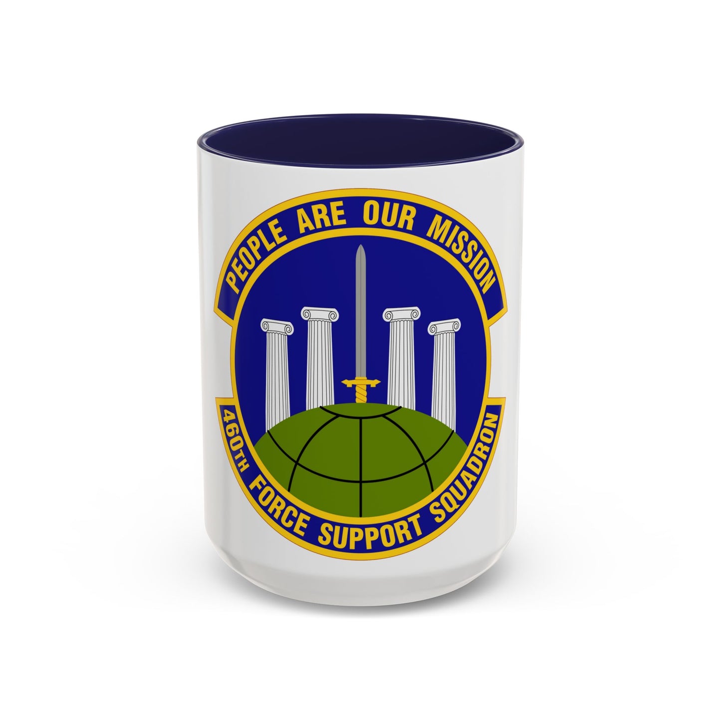 460 Force Support Squadron AFSPC (U.S. Air Force) Accent Coffee Mug