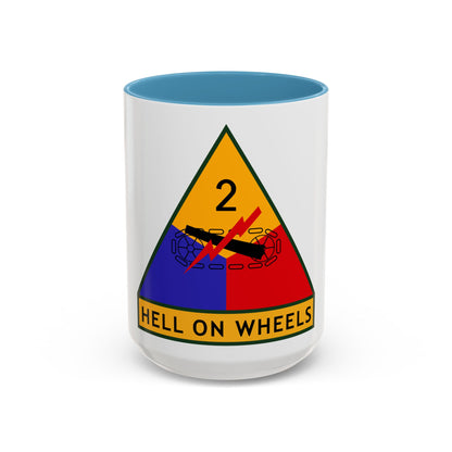 2nd Armored Division (U.S. Army) Accent Coffee Mug