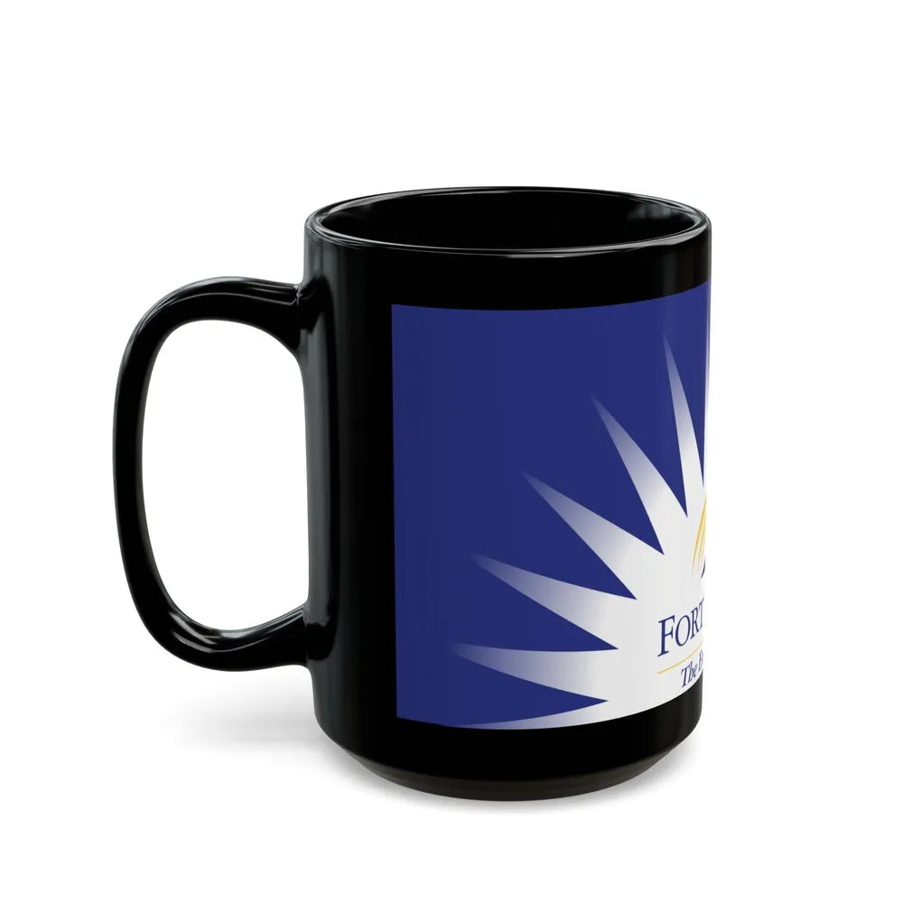 Flag of Fort St John British Columbia Canada - Black Coffee Mug-Go Mug Yourself