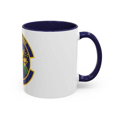 614 Air and Space Communications Squadron AFSPC (U.S. Air Force) Accent Coffee Mug