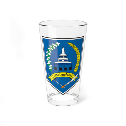 Coats of arms of Hulu Sungai Selatan Regency (Indonesia) (Coat of Arms) Pint Glass 16oz