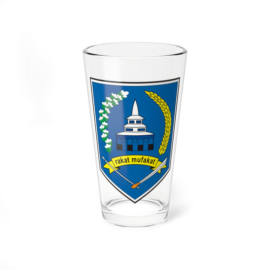 Coats of arms of Hulu Sungai Selatan Regency (Indonesia) (Coat of Arms) Pint Glass 16oz