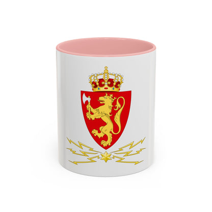 Coat of arms of the Norwegian Telegraph Administration - Accent Coffee Mug