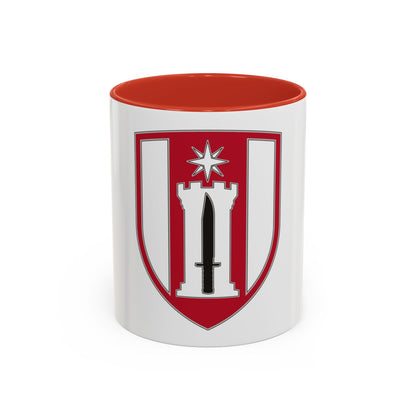 372 Engineer Brigade (U.S. Army) Accent Coffee Mug