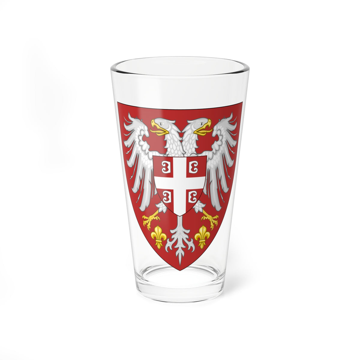 Insigne Serbicum (Serbia) (Coat of Arms) Pint Glass 16oz