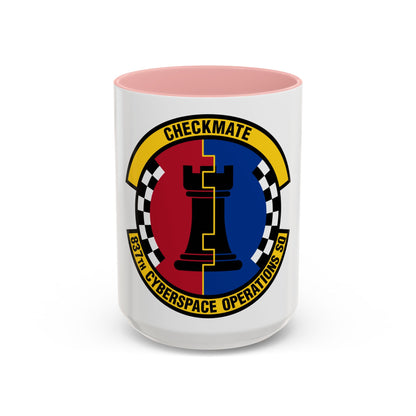 837 Cyberspace Operations Squadron ACC (U.S. Air Force) Accent Coffee Mug