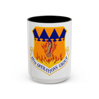 317 Operations Group AMC (U.S. Air Force) Accent Coffee Mug