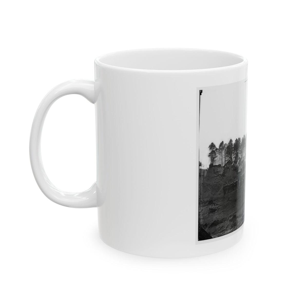 Brandy Station, Virginia. Guard Mount Of 114th Pennsylvania Infantry (1st Division, 3d Corps) (U.S. Civil War) White Coffee Mug