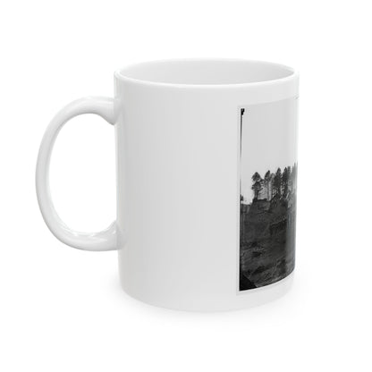 Brandy Station, Virginia. Guard Mount Of 114th Pennsylvania Infantry (1st Division, 3d Corps) (U.S. Civil War) White Coffee Mug