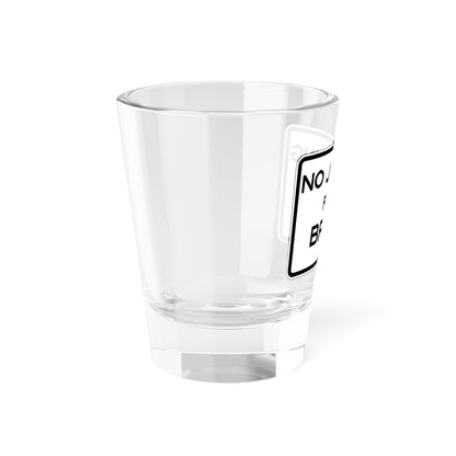 MUTCD-CA R23 Jumping (California) (Road Sign) Shot Glass 1.5oz