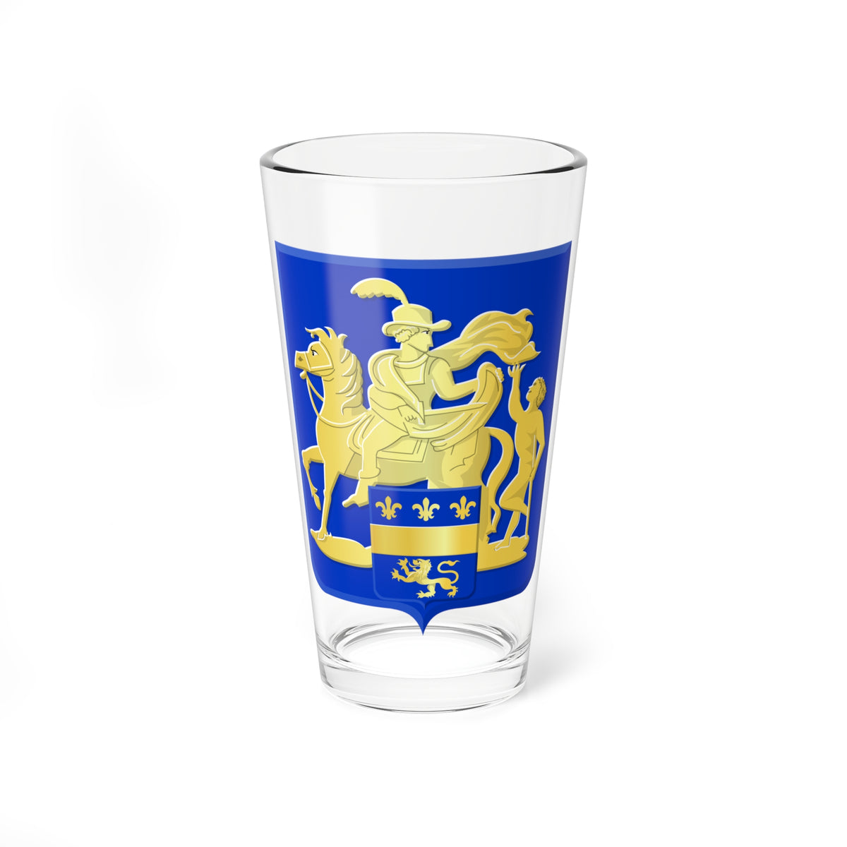 Overijse wapen (Belgium) (Coat of Arms) Pint Glass 16oz