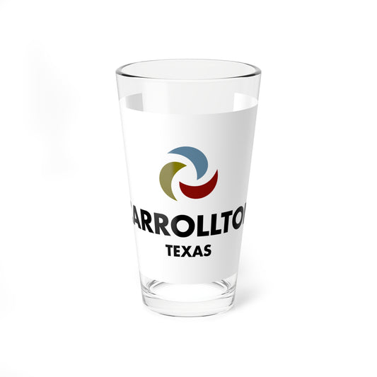 Flag of Carrollton Texas 2016 (United States) Pint Glass 16oz