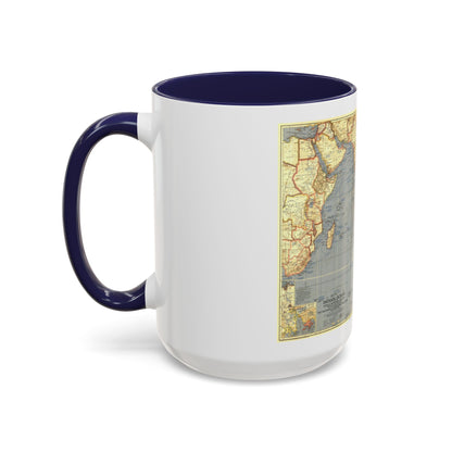 Indian Ocean (1941) (Map) Accent Coffee Mug
