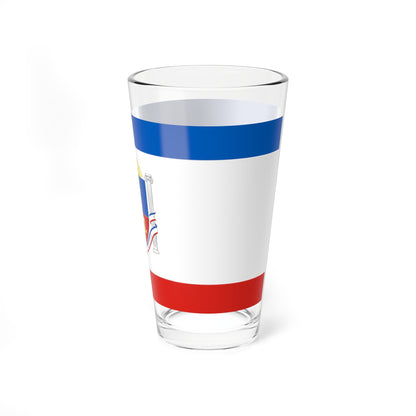 Flag of Crimea design (Russia) Pint Glass 16oz