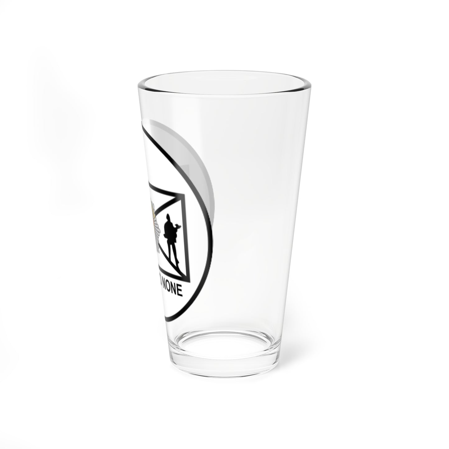 Emblem for the 2-II-LG (Denmark) (Coat of Arms) Pint Glass 16oz