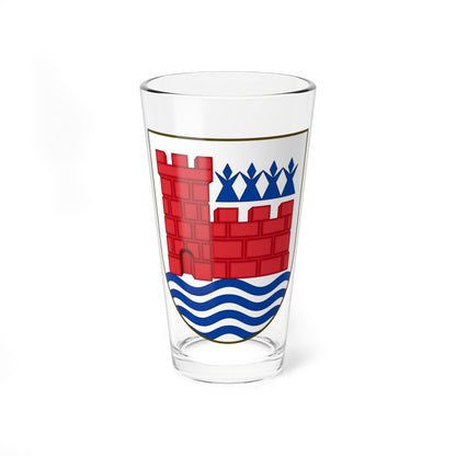Coat of arms of Vordingborg (Denmark) (Coat of Arms) Pint Glass 16oz