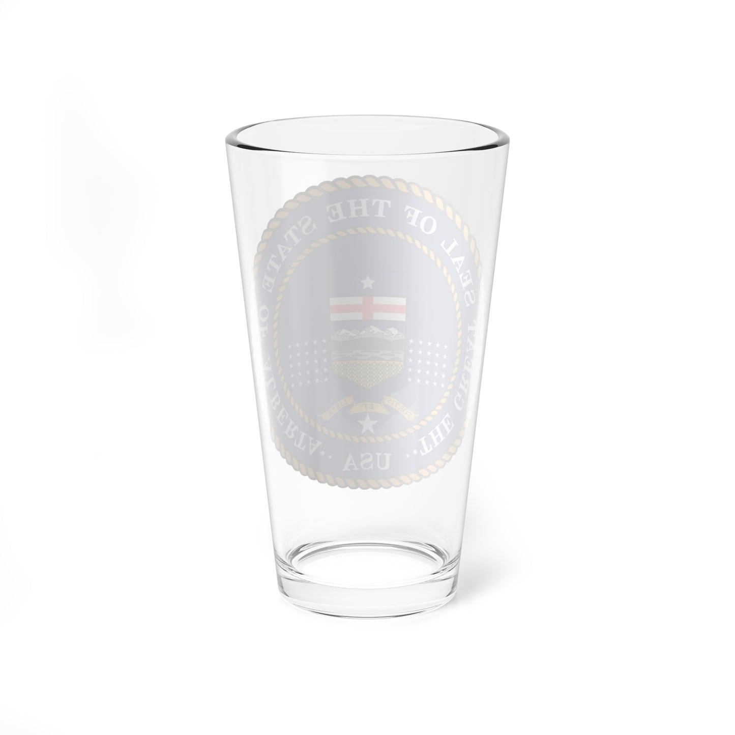 Seal of the Albertan Annexationists (Canada) (Coat of Arms) Pint Glass 16oz