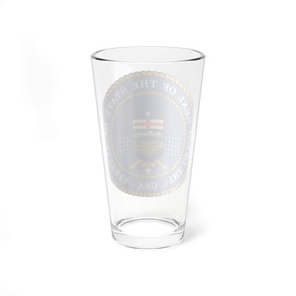 Seal of the Albertan Annexationists (Canada) (Coat of Arms) Pint Glass 16oz
