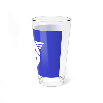 Flag of Katsuren Okinawa 1978-2005 (Japan) Pint Glass 16oz
