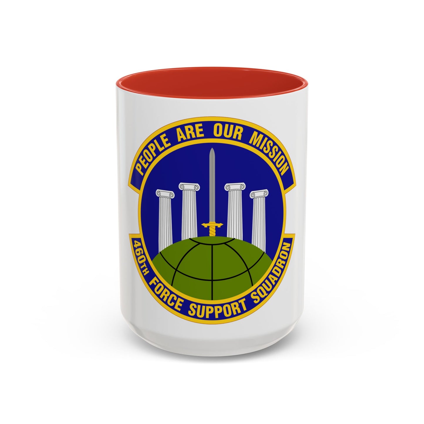 460 Force Support Squadron AFSPC (U.S. Air Force) Accent Coffee Mug