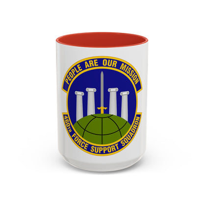 460 Force Support Squadron AFSPC (U.S. Air Force) Accent Coffee Mug