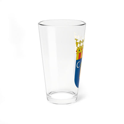 Escudo de la Comunidad de Calatayud (Spain) (Coat of Arms) Pint Glass 16oz
